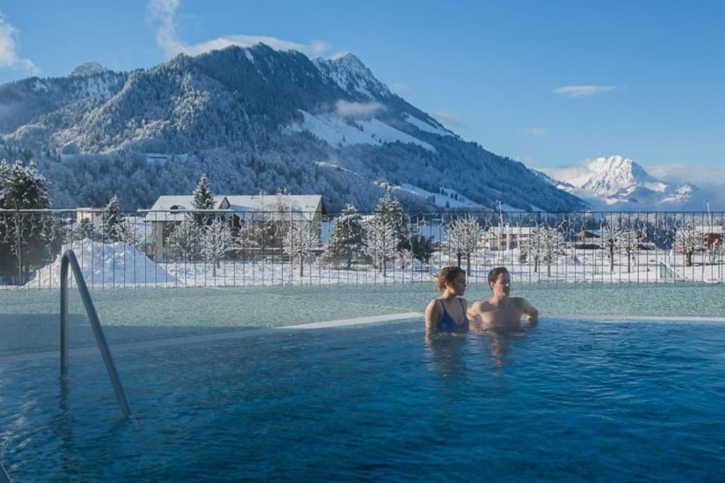 Confortable Chalet Avec Magnifique Vue En Gruyere. Шарме Екстер'єр фото